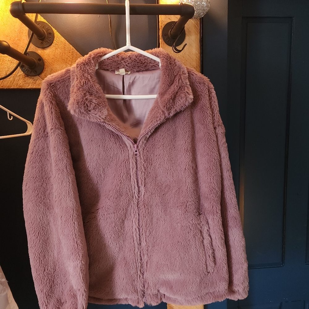 Faux fur jacket